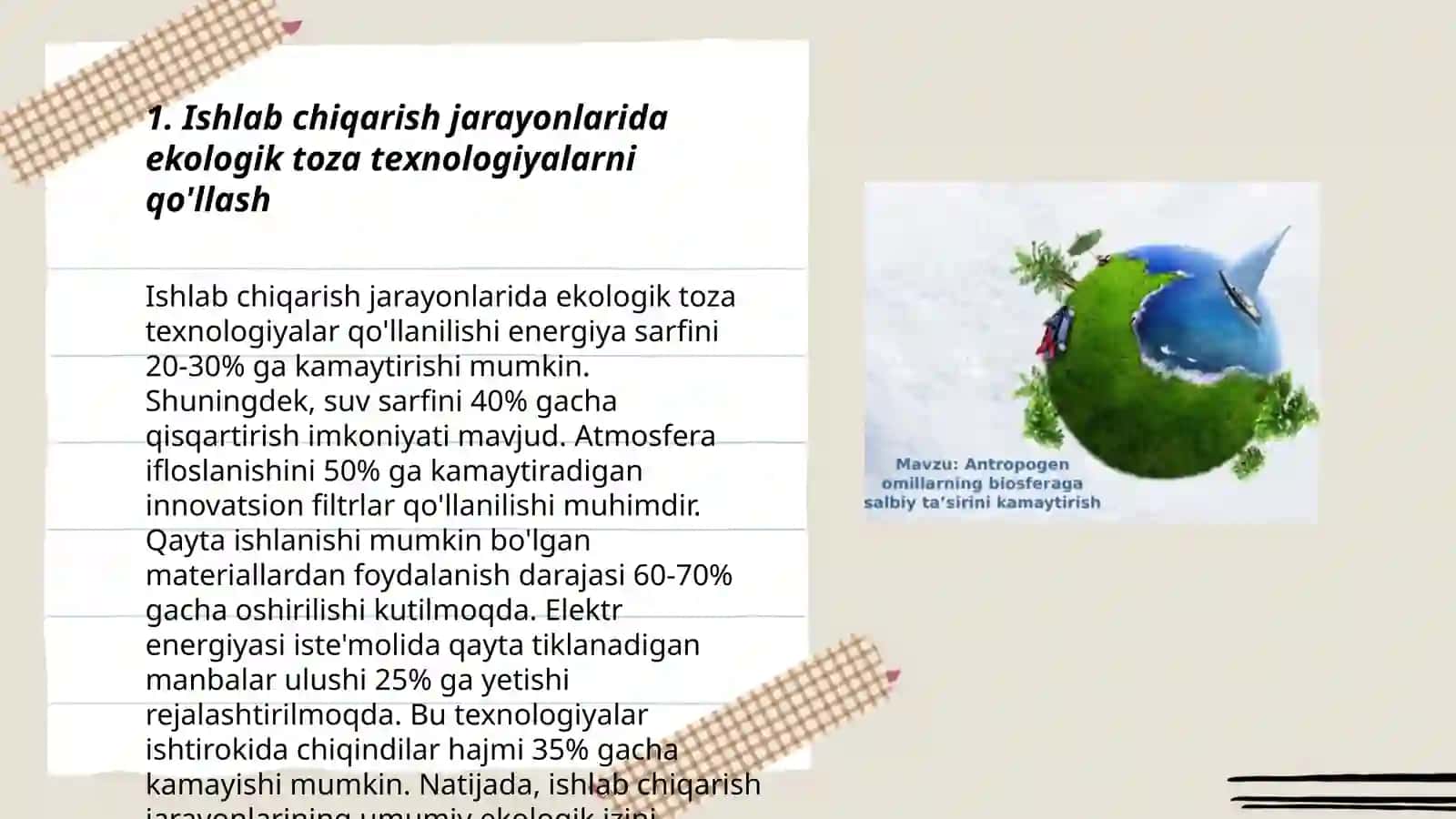 Antropogenning biosferaga ta'sirini kamaytirish 3