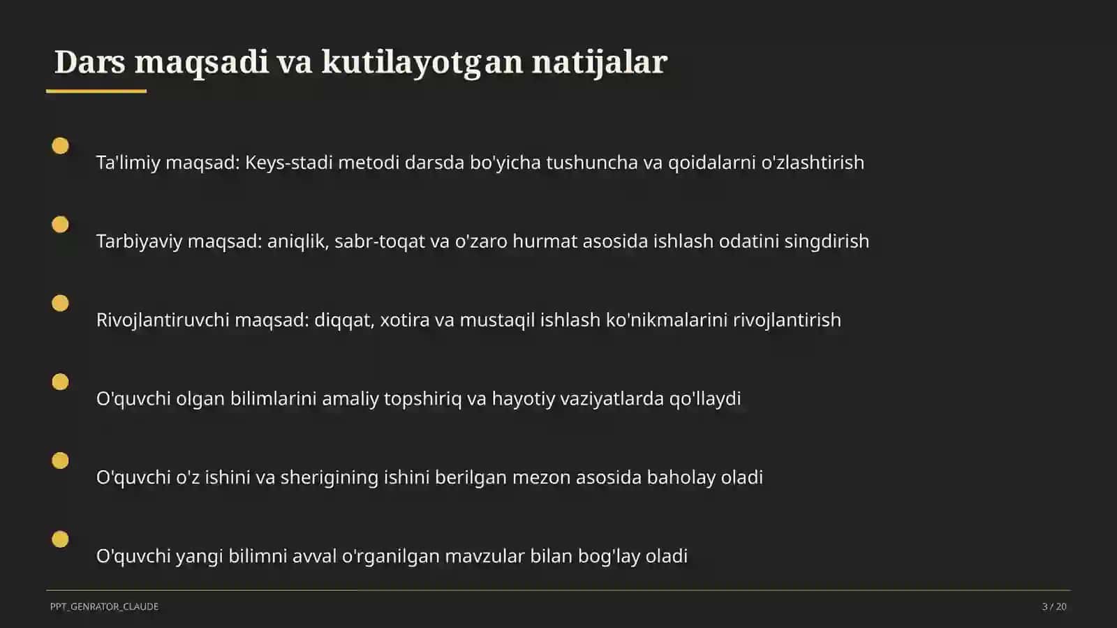 Keys-stadi metodi darsda 3