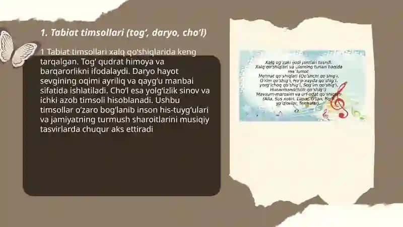 Xalq qoʻshiqlaridagi timsollar 3
