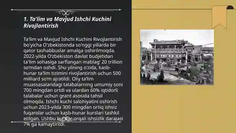 Ta'lim va Mavjud Ishchi Kuchini Rivojlantirish 3