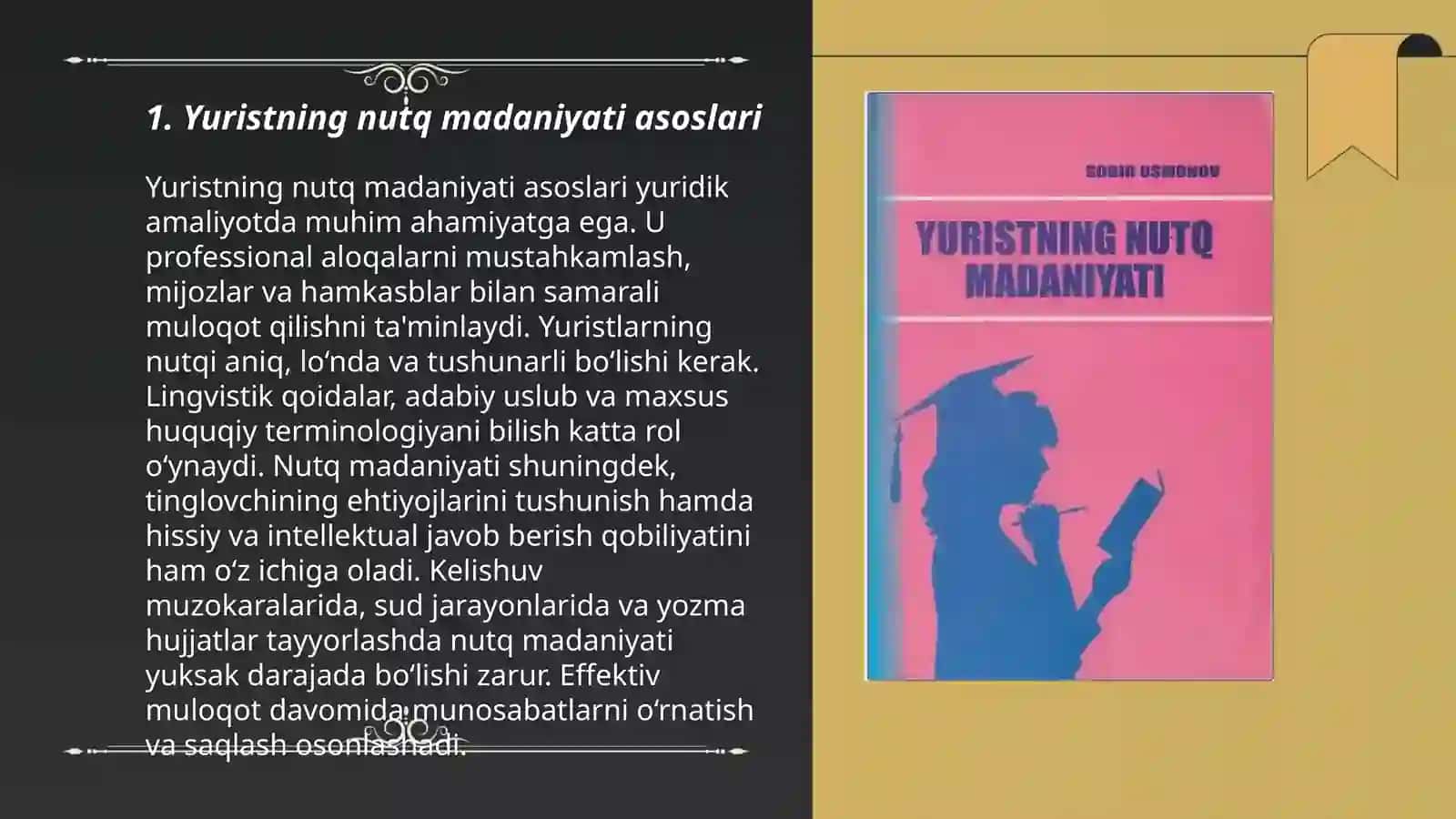 Yuristning nutq madaniyati 3