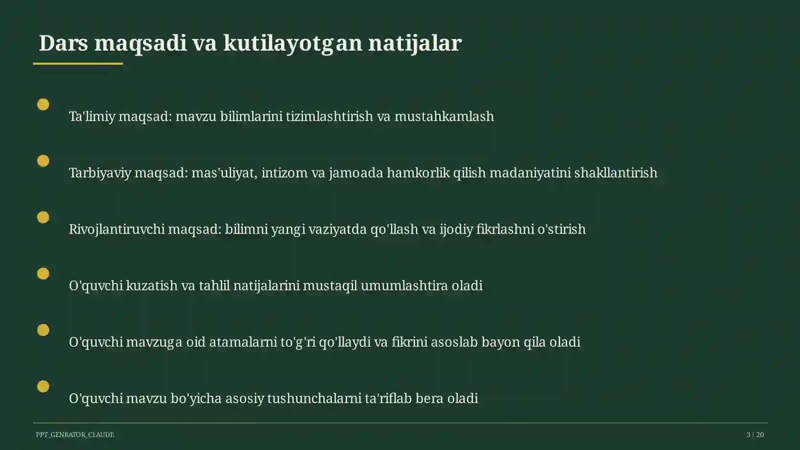 Dolzarb mavzular — maktab va o'qituvchilar 3