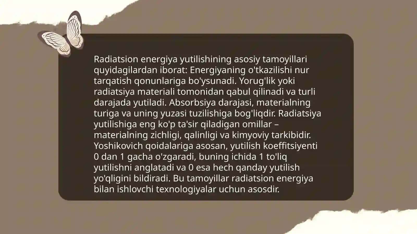 Radiatsion energiya yutilishini dozimetrik baholash 3