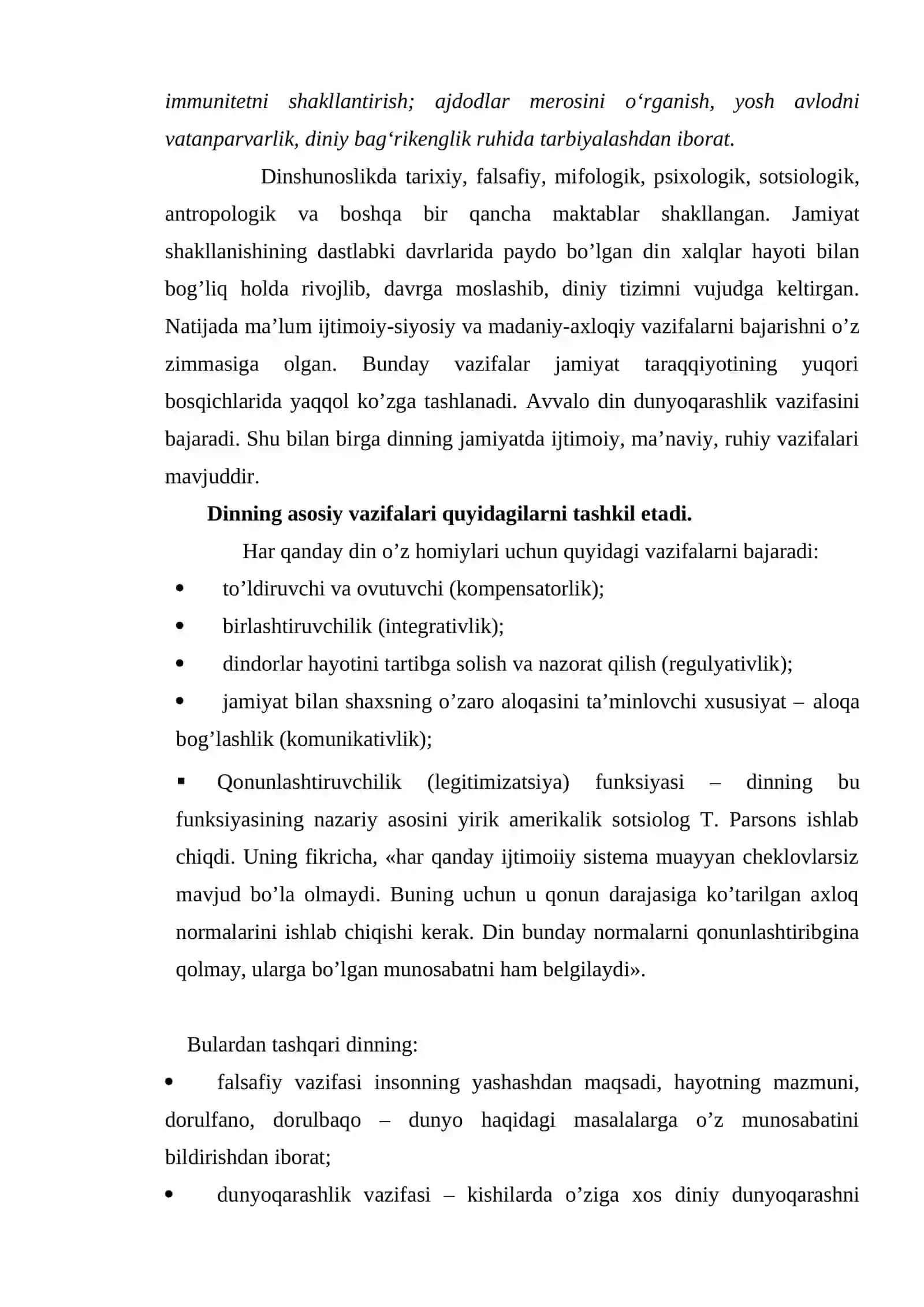 1-MAVZU. DIN IJTIMOIY MADANIY HODISA SIFATIDAGI  AHAMIYATI 3