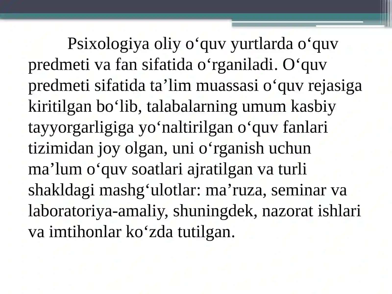 Psixologiya Tarixi Fanining Predmet va Vazifalari 3