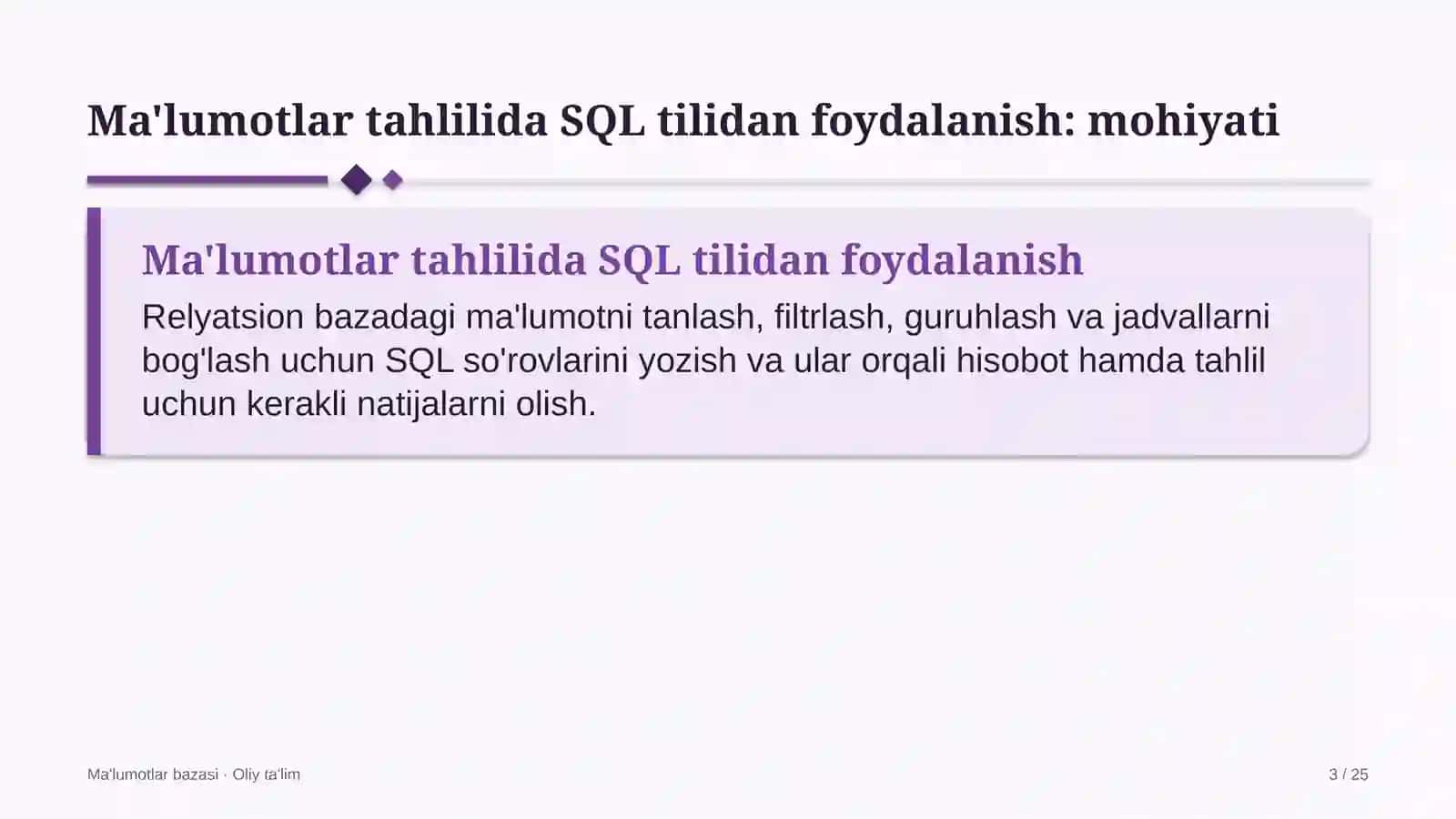 psixiatriya shifoxonalarida ma'lumotlar tahlilida sql tilidan foydalanish 1556 3