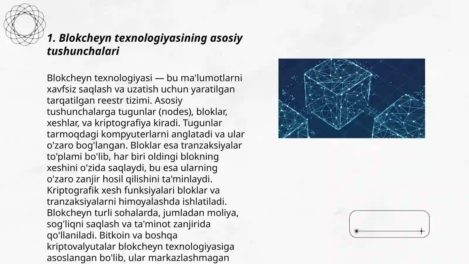 Ma'lumotni saqlash uchun taqsimlangan reestr texnologiyasining iqtisodiy asoslari (blockcheyn) 3
