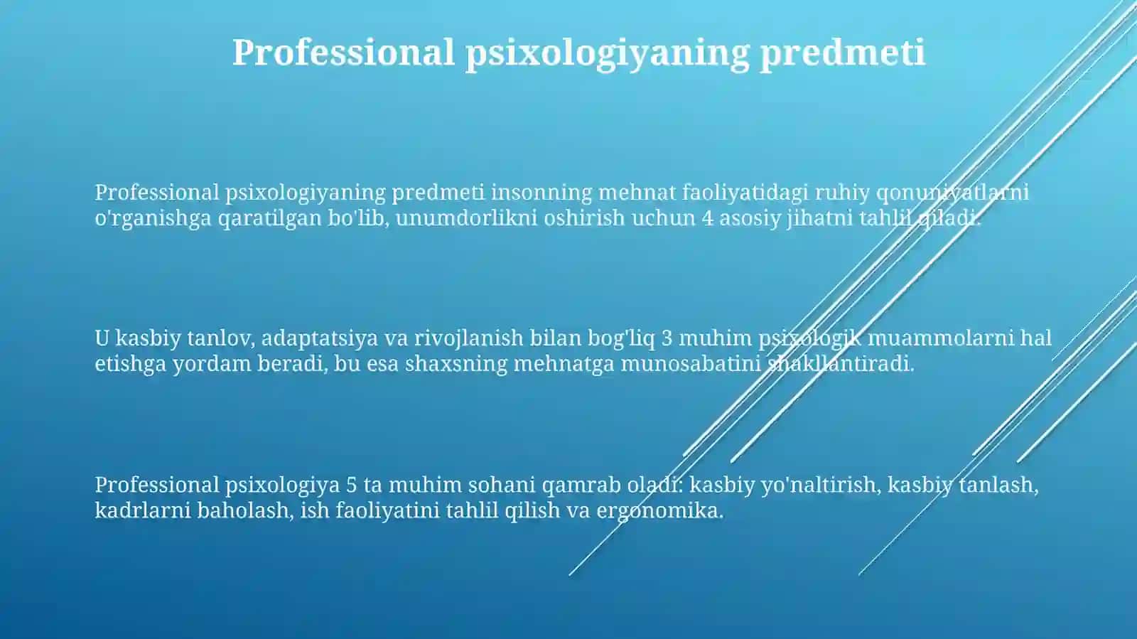 Kasbiy psixologiyaning predmeti va dolzarb vazifalari 3