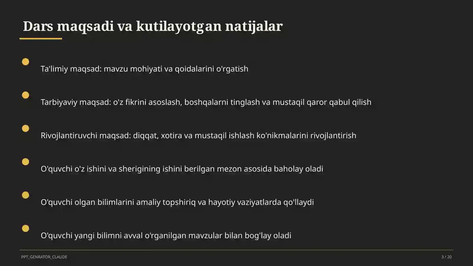 Natural ko'rsatkichli daraja va uning xossalari (7-sinf) 3