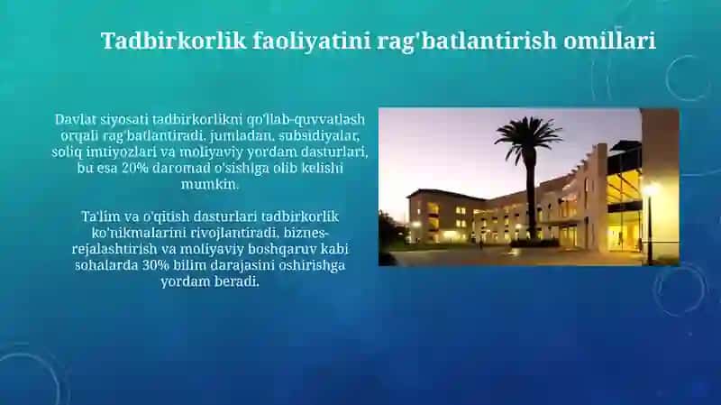 Tadbirkorlik faoliyati motivatsiyasi 3