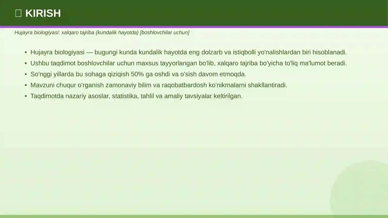 HUJAYRA BIOLOGIYASI 3