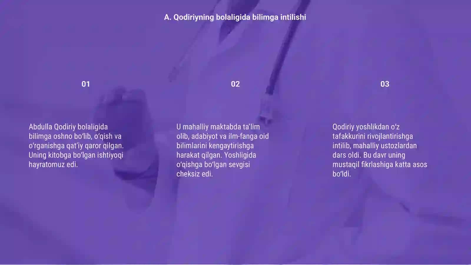 A. Qodiriyning hayoti va faoliyati 3