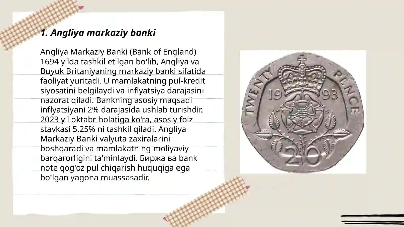 Angliya Markaziy Banki (Bank of England) 3