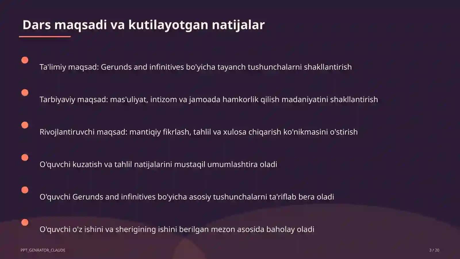 Gerunds and infinitives (11-sinf) 3