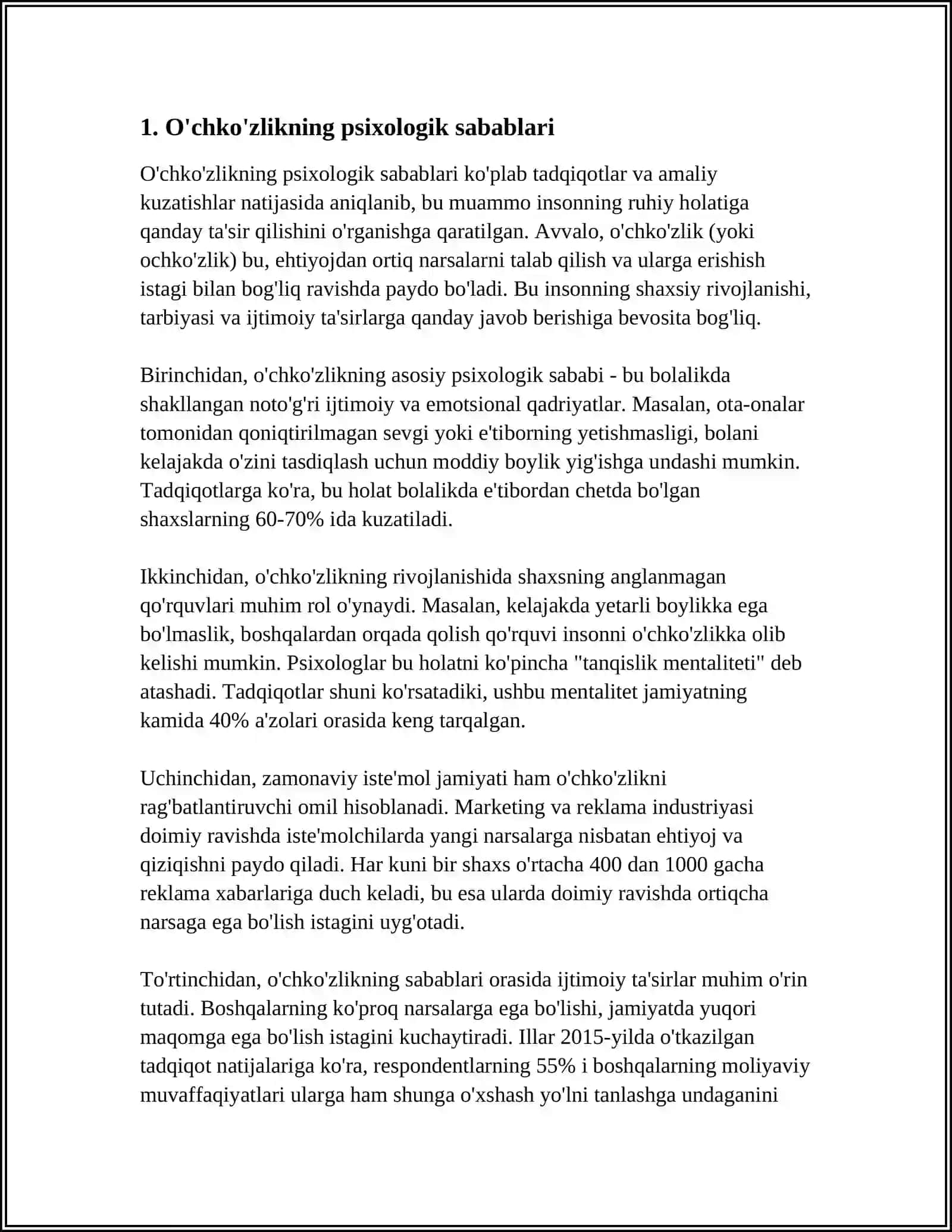 OCHKO'ZLIK HAQIDA 3