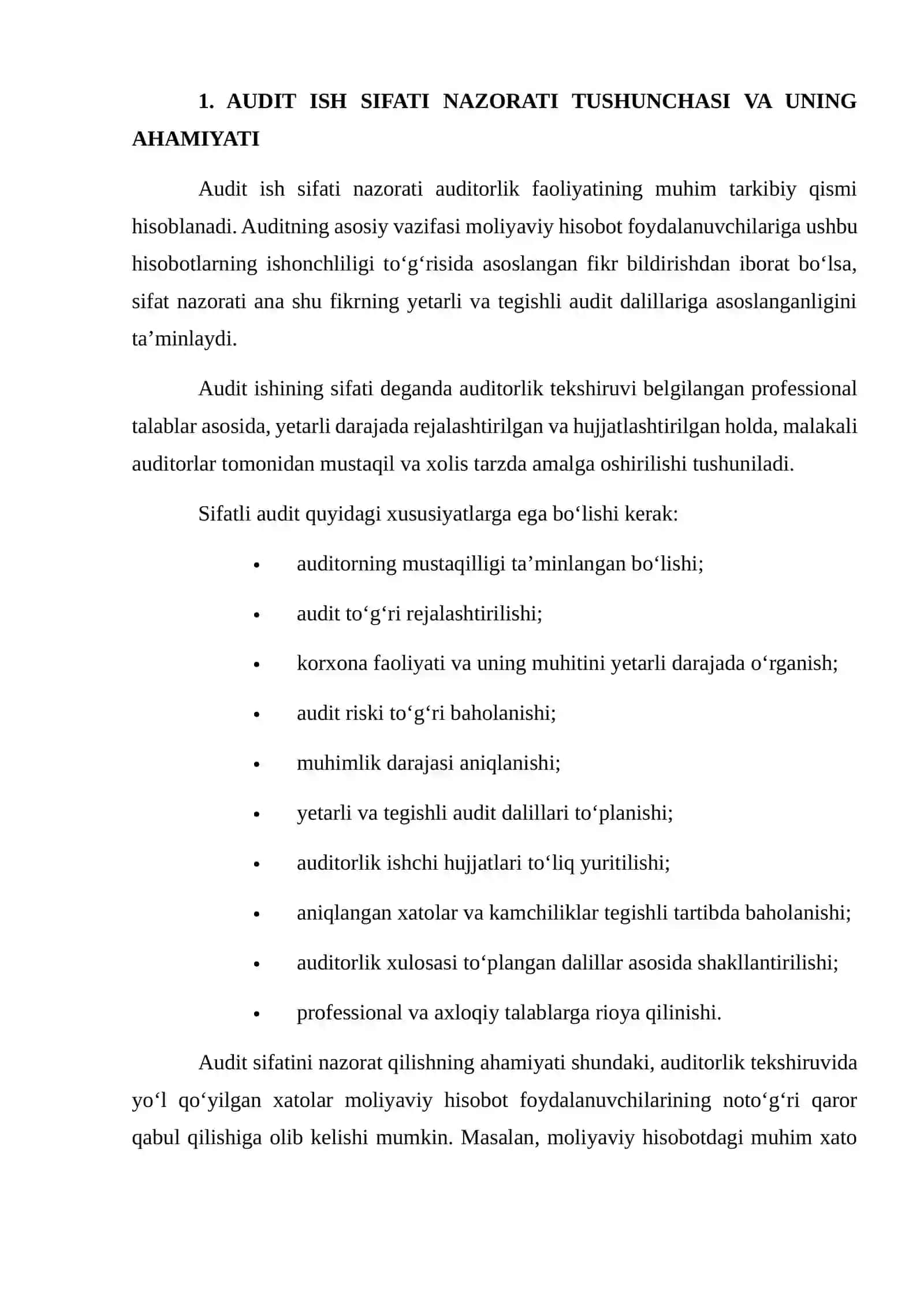 Audit Ish Sifati Nazoratini O‘tkazish Usullari 3