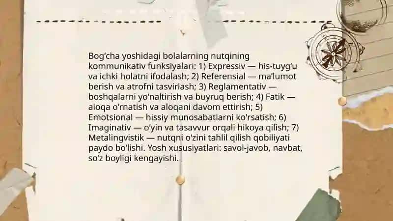 Bogʻcha yoshidagi bolalar nutqining kominikativ vosita sifatida rivojlanishi 3
