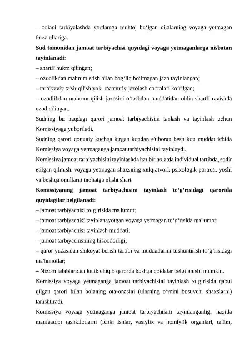Jamoat tarbiyachilarini tayinlash 3