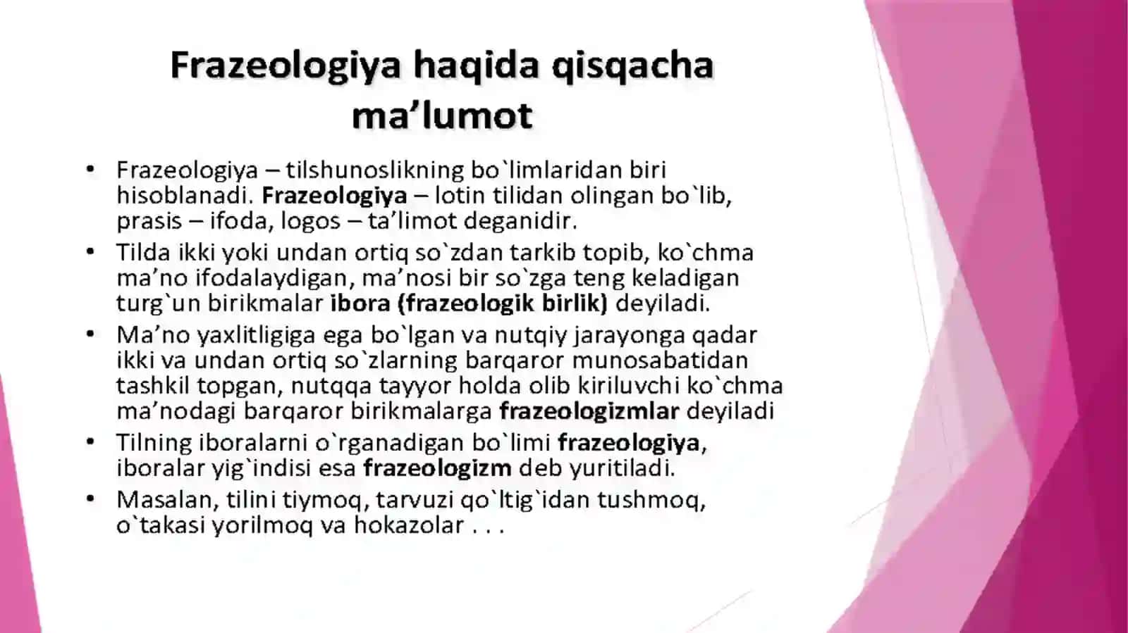 FRAZEOLOGIYA 3