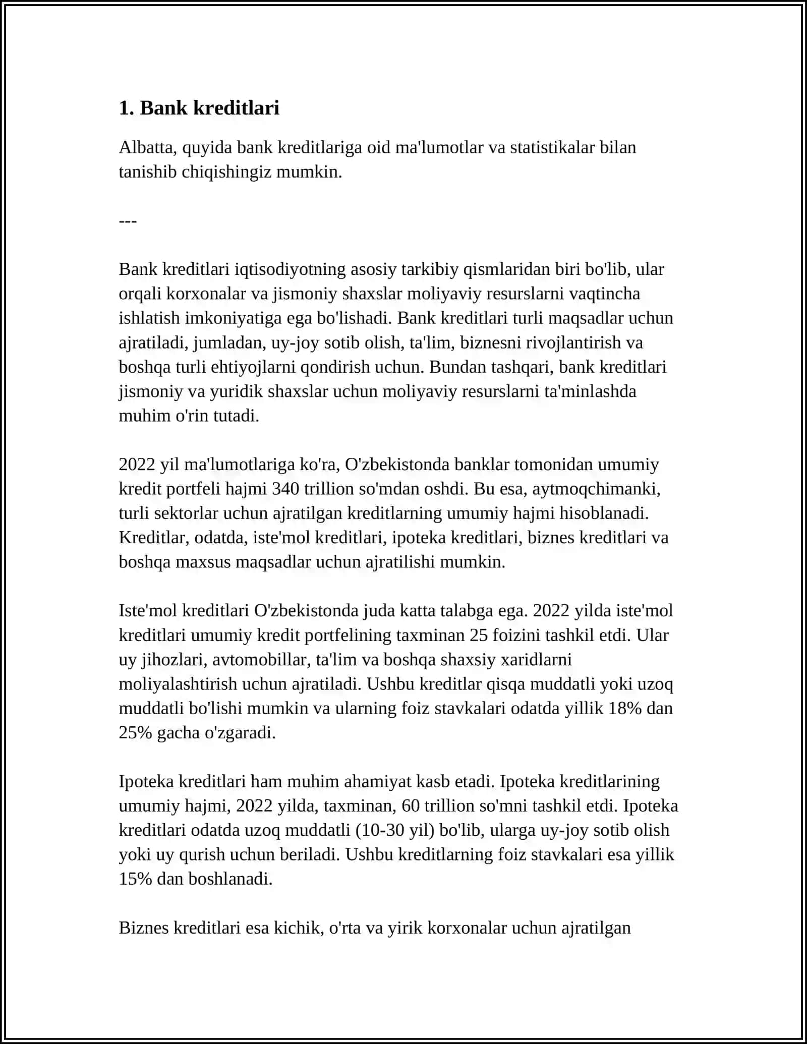 FIRMALAR (KOMPANIYALAR) NING O’Z INVESTITSIYA MANBALARI TARKIBI 3