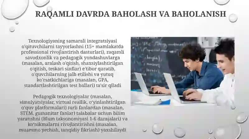 Pedagogik texnologiyalar roli 3