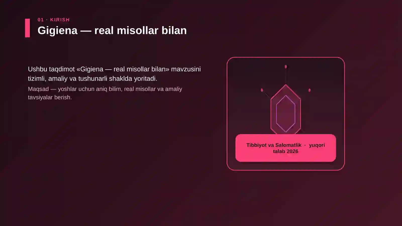 Gigiena — real misollar bilan 3
