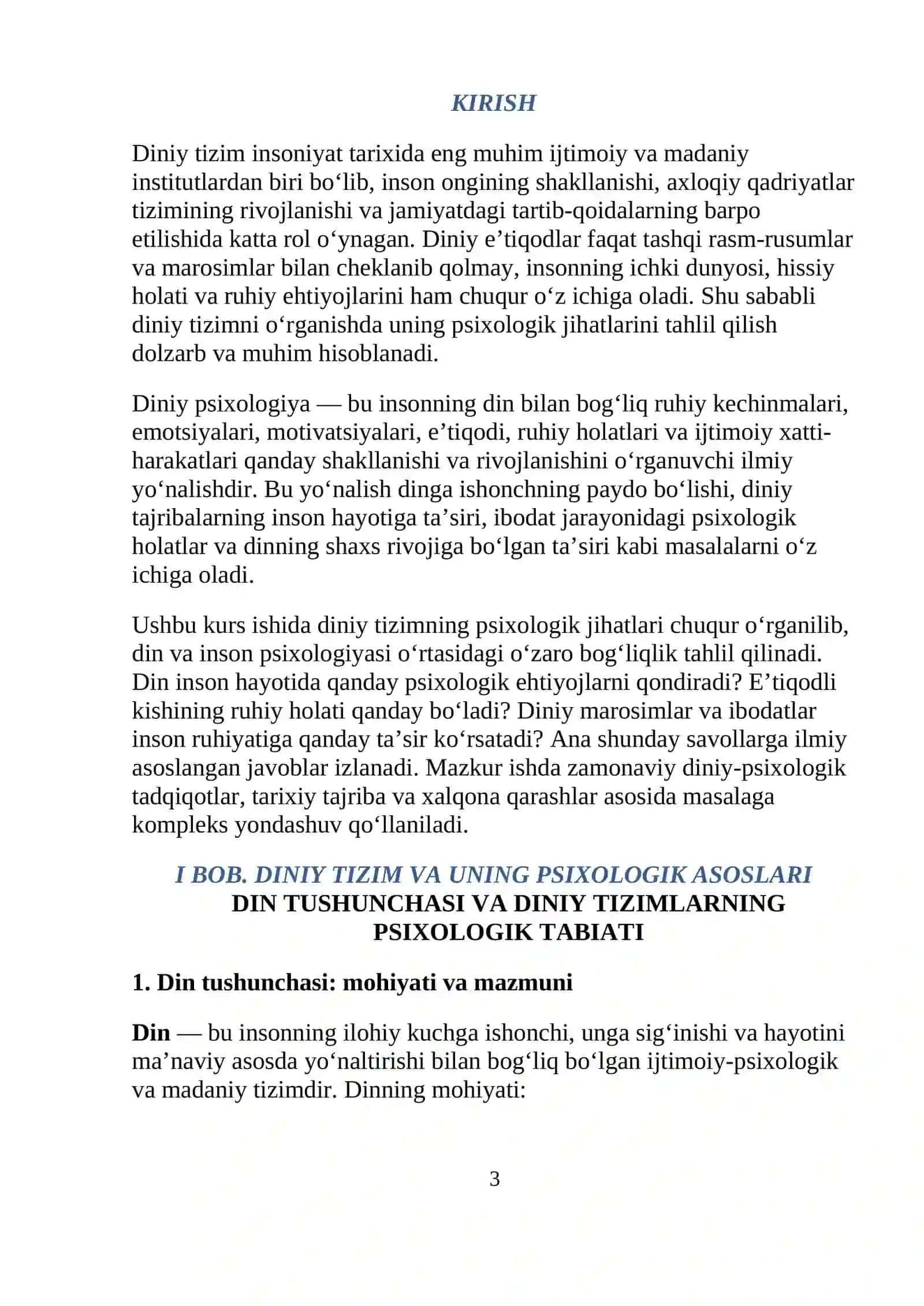 DINIY TIZIMNING PSIXOLOGIK JIHATLARI 3