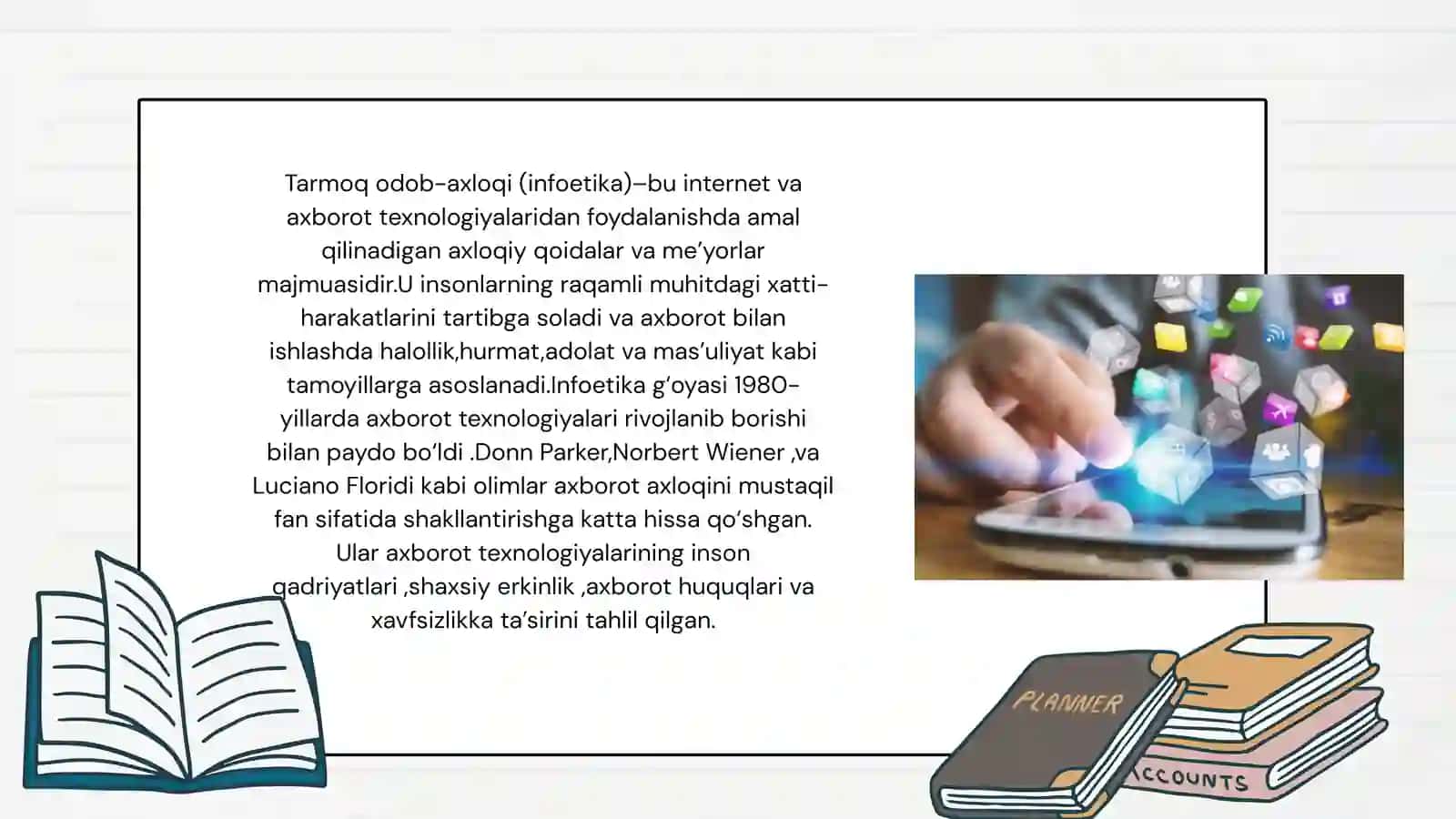 Tarmoq odobi axloqi (infoetika) 3