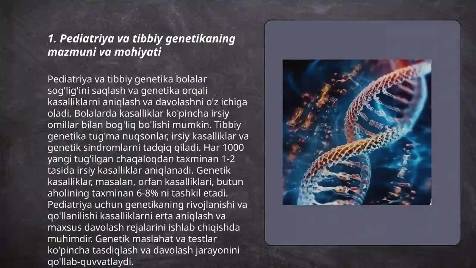 Pediatriya va Tibbiy genetika moduli 3