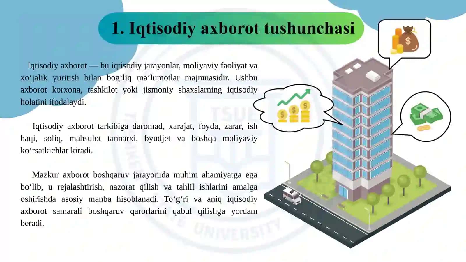 Iqtisodiy axborotlarni qayta ishlashda elektron jadval muharrirlaridan foydalanish 3