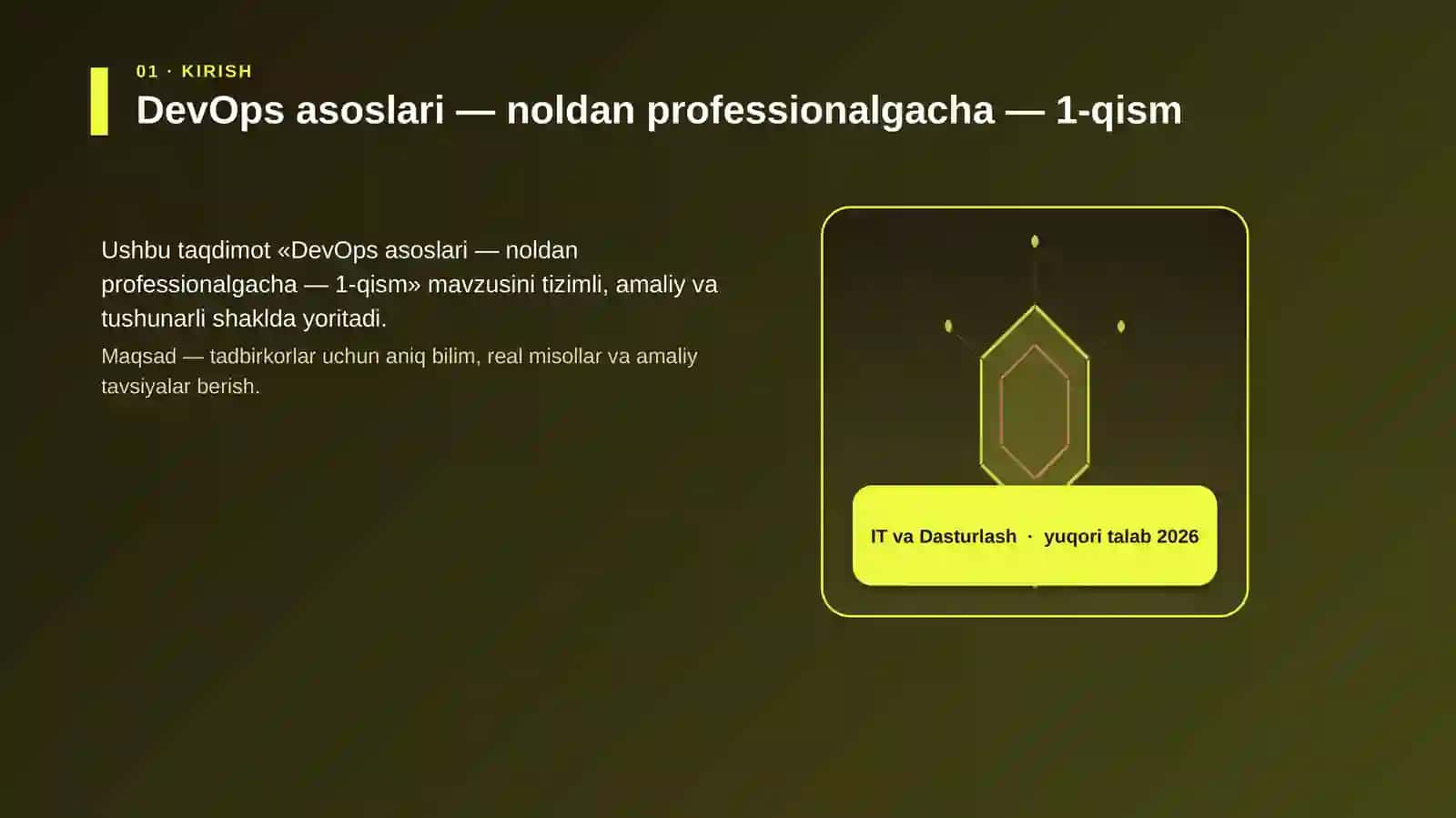 DevOps asoslari — noldan professionalgacha — 1-qism 3