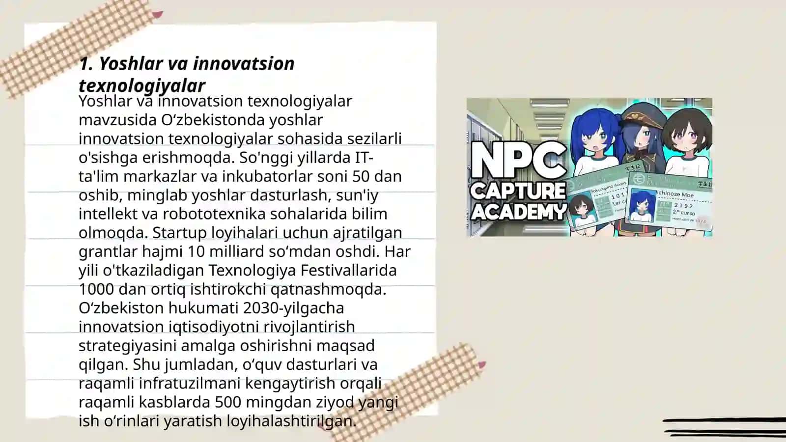 Yoshlar va innovatsion texnologiyalar 3