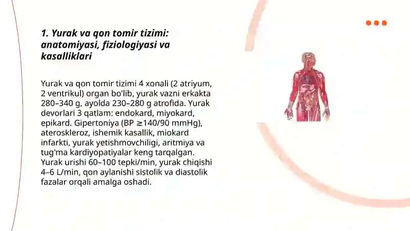 Odam organizmining anatomiyasi va fiziologiyasi,ularda uchraydigan kasallik 3