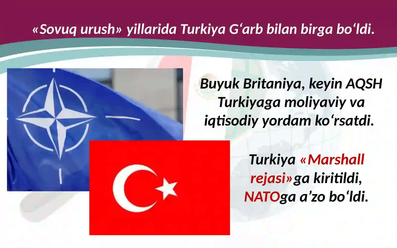 1946 – 1991-yillarda  Turkiya,  Eron  va  Afg‘oniston 3