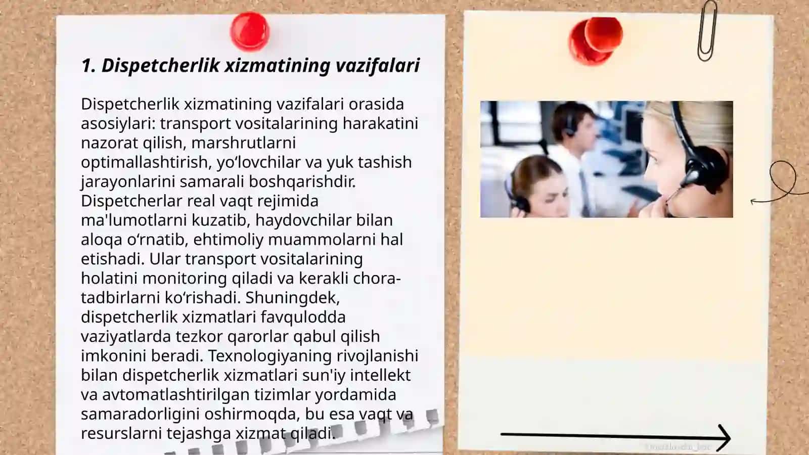 Dispetcherlik xizmatini tashkil etish 3