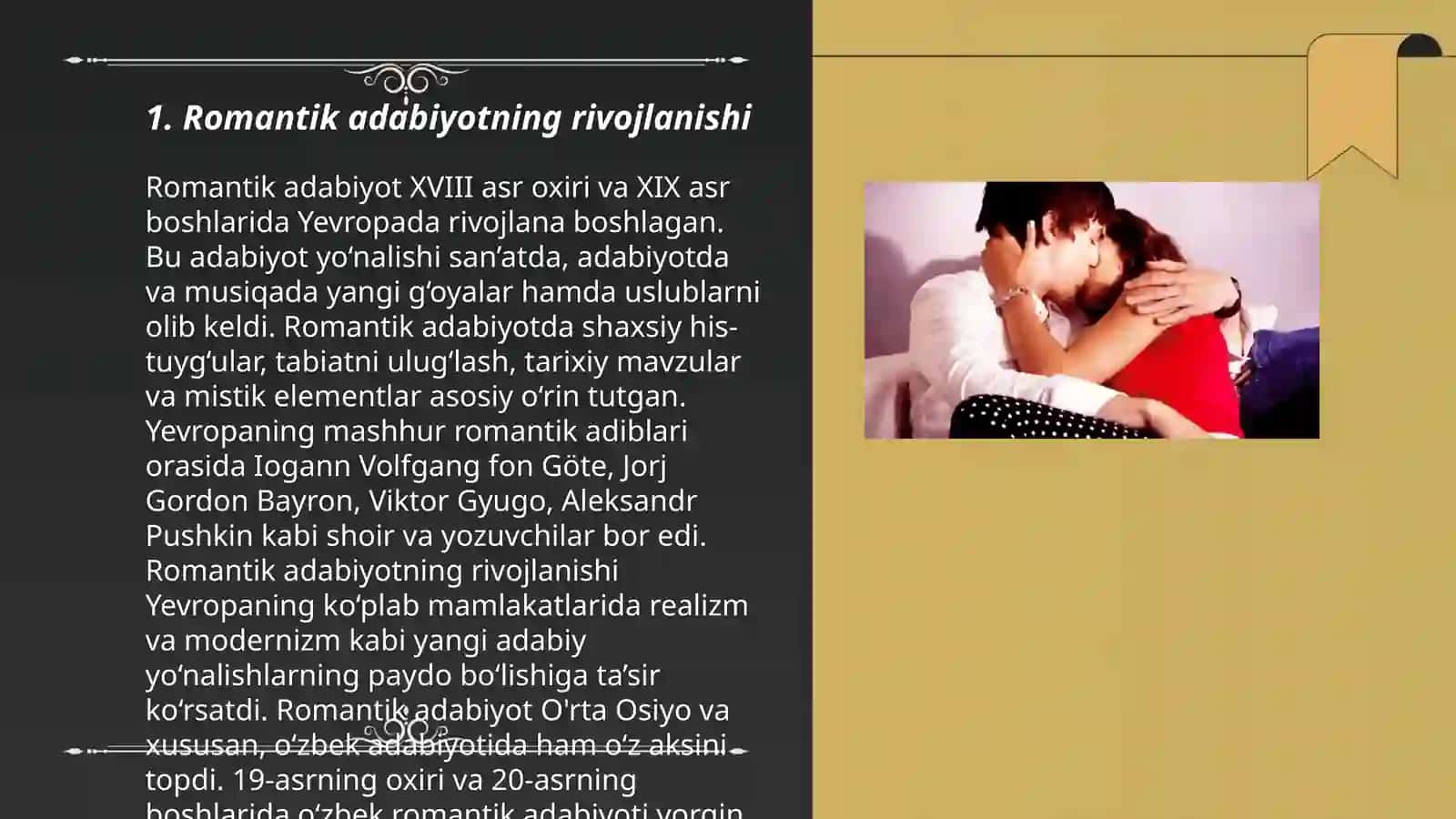 Romantik uslub tarixi 3