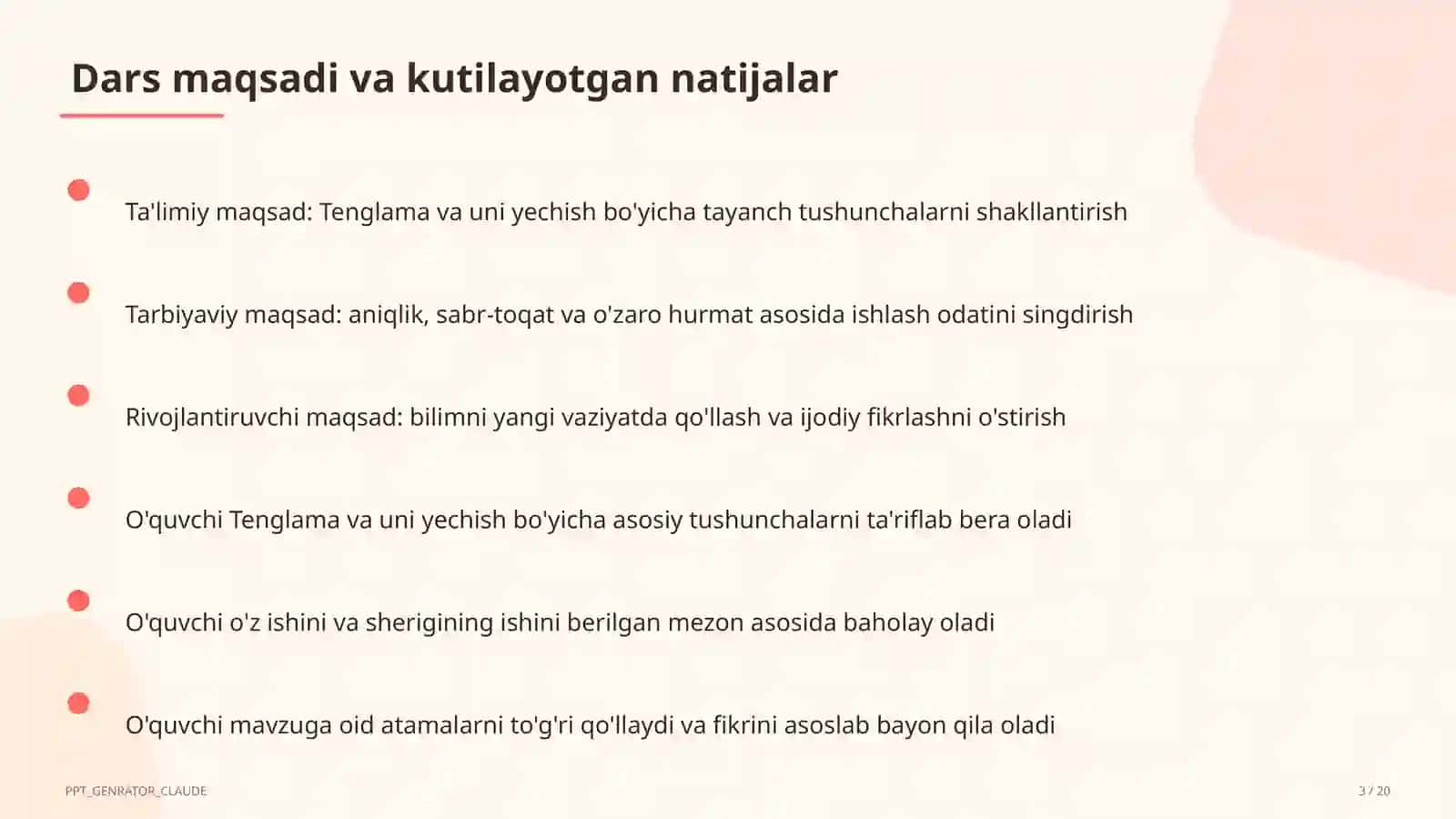 Tenglama va uni yechish (5-sinf) 3