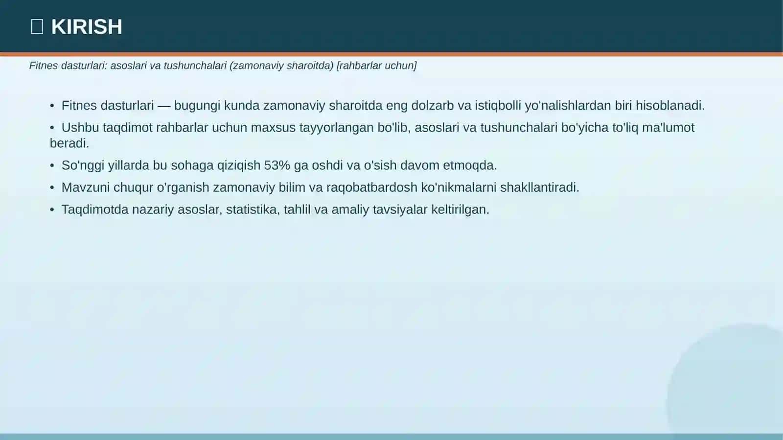 Fitnes dasturlari: asoslari va tushunchalari (zamonaviy sharoitda) [rahbarlar uchun] 3