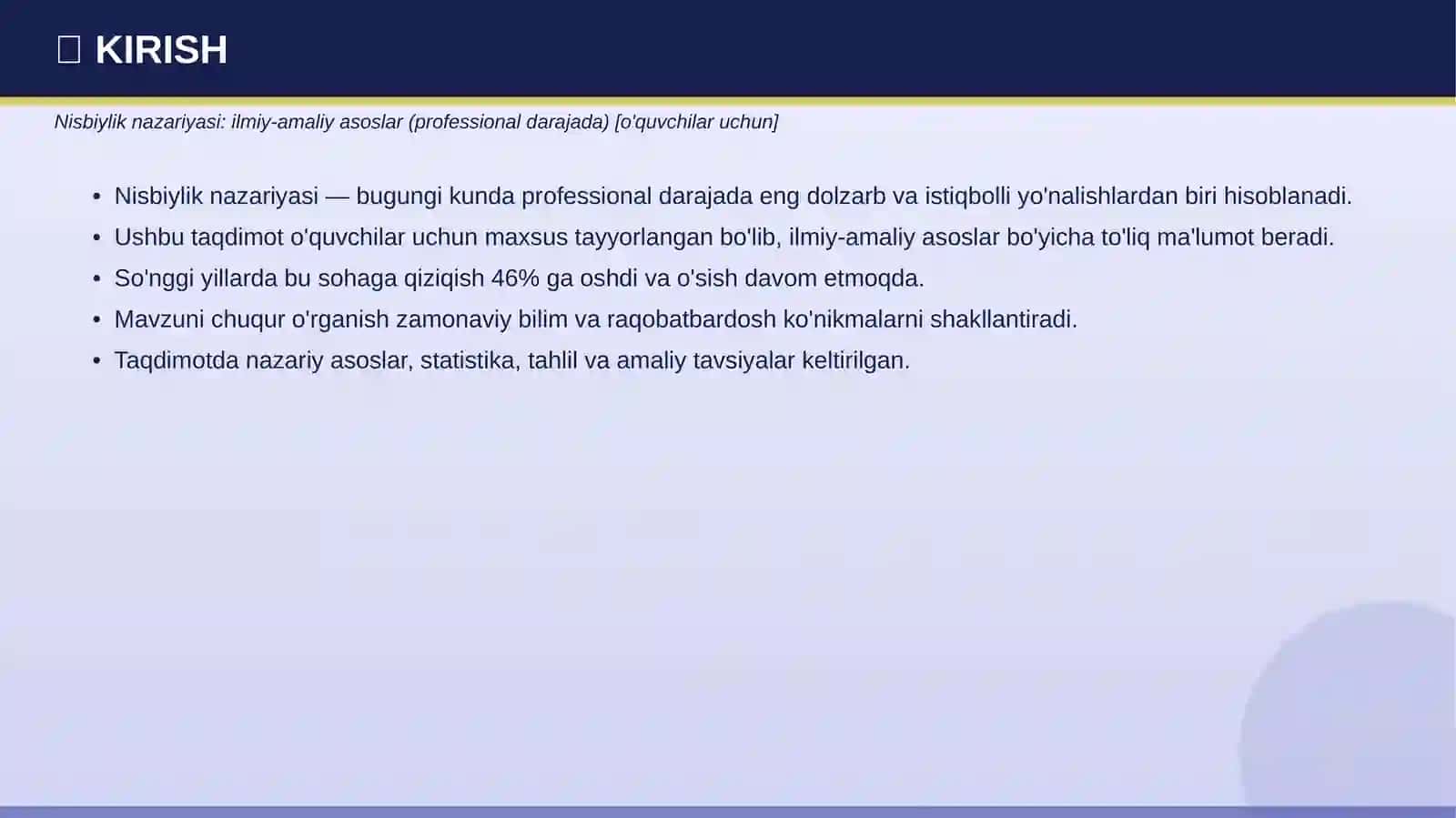 Nisbiylik Nazariyasi 3
