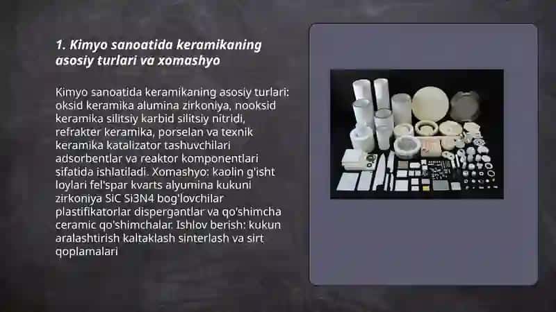 Kimyo sanoatida keramika 3