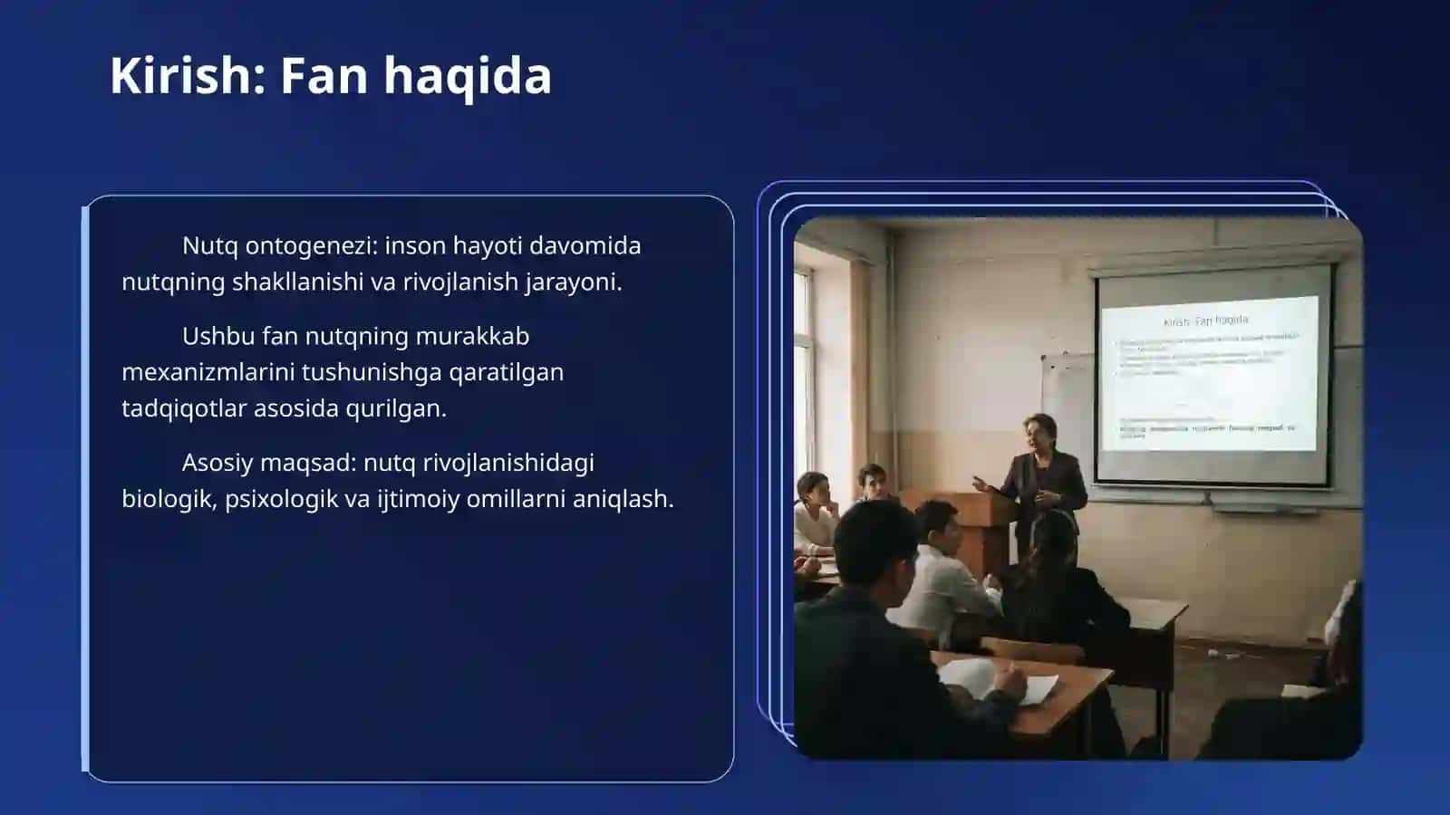 Nutqning ontogenezida rivojlanishi fanining maqsad va vazifalari 3