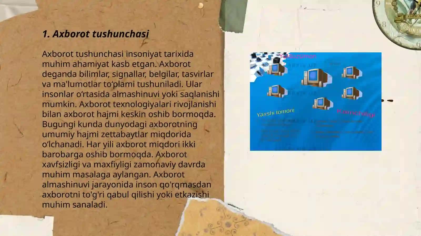 Axborot turlari va xususiyatlari 3
