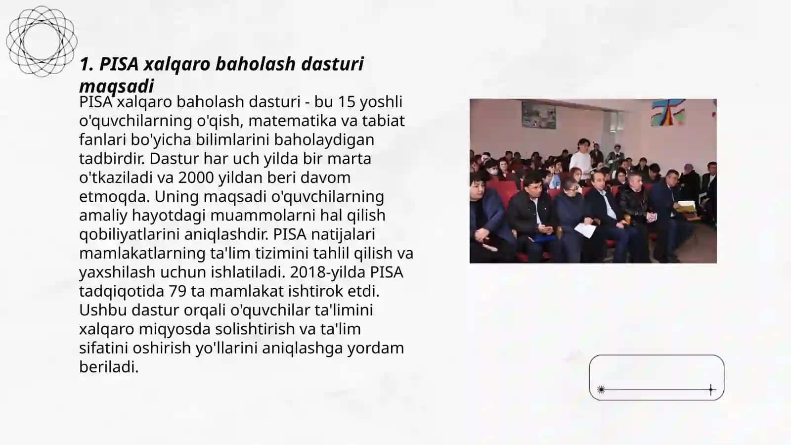 PISA xalqaro baholash dasturi 3