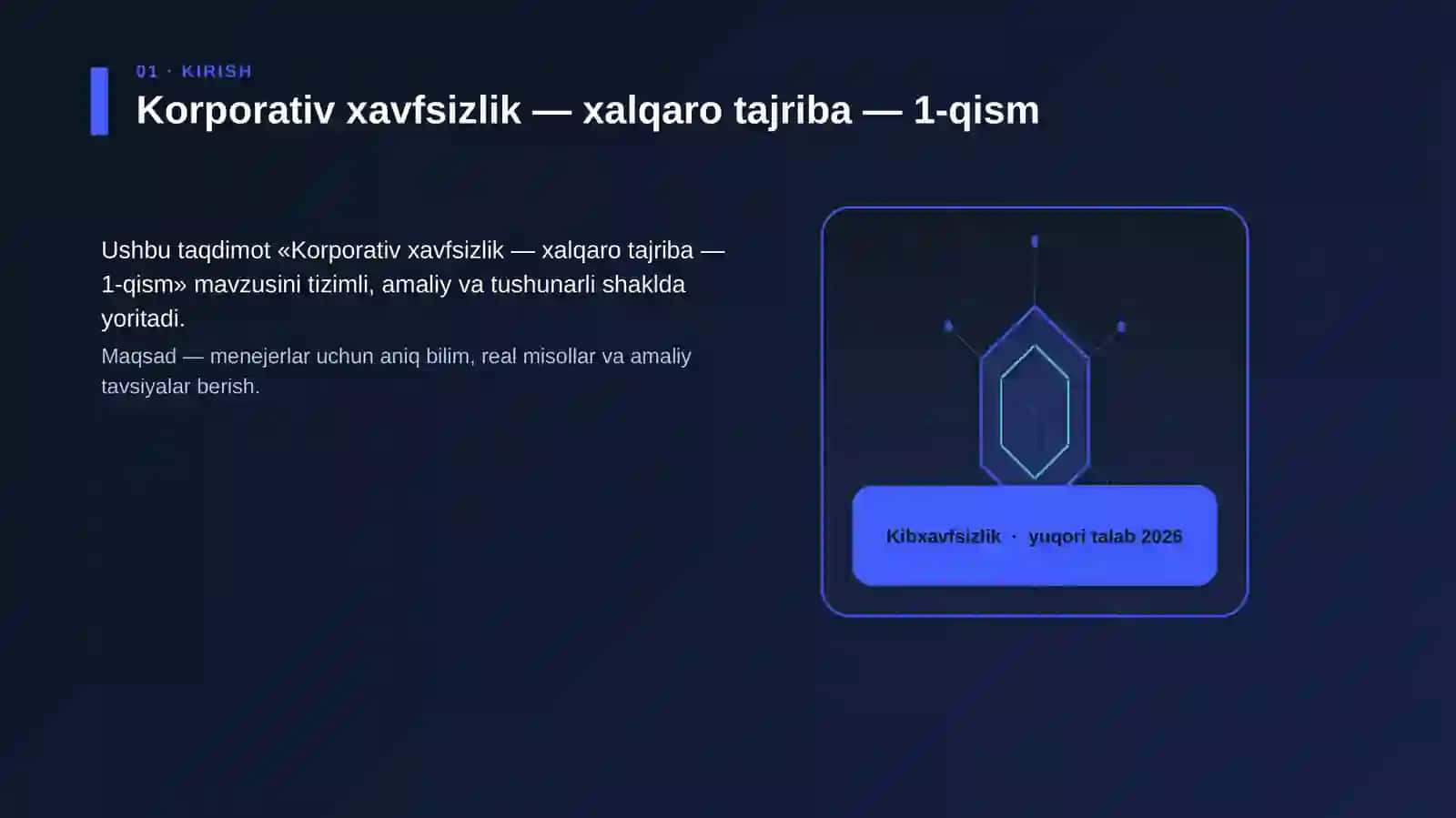 Korporativ xavfsizlik — xalqaro tajriba — 1-qism 3