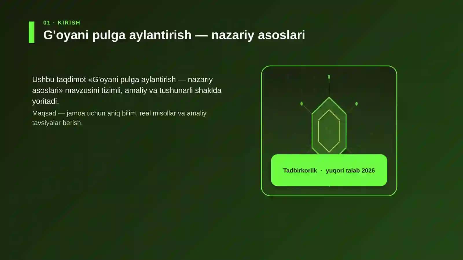 G'oyani pulga aylantirish - nazariy asoslari 3
