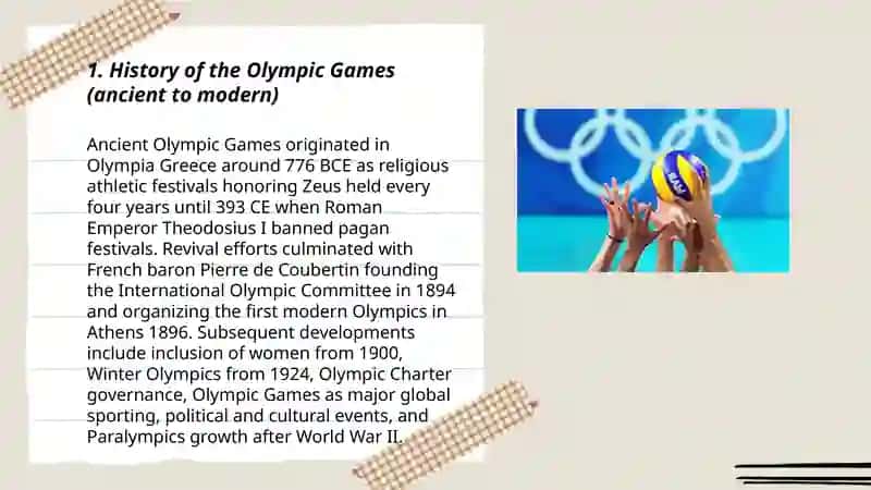 The Olympic games 3