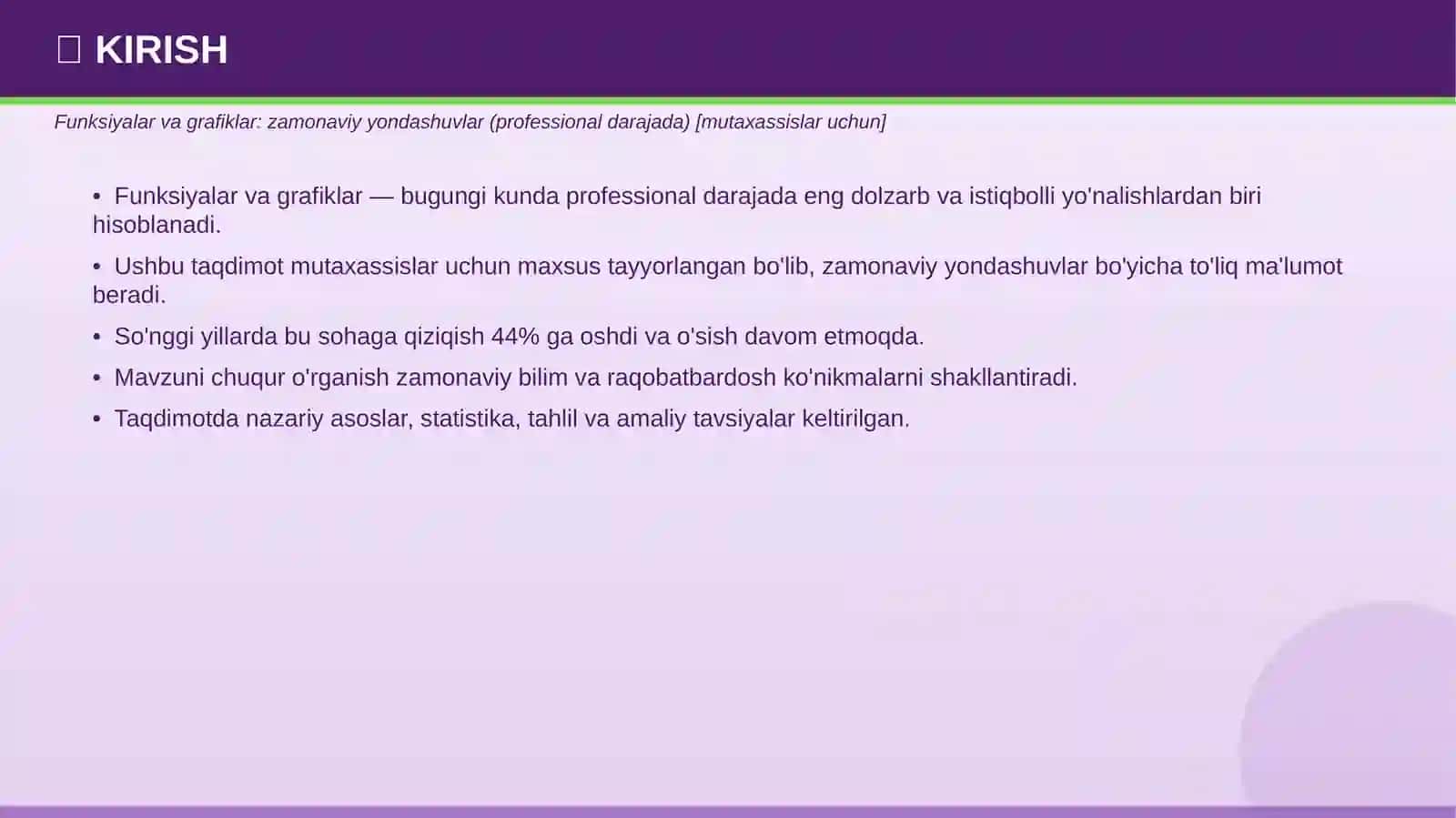 PROFESSIONAL TAQDIMOT • 2026 3
