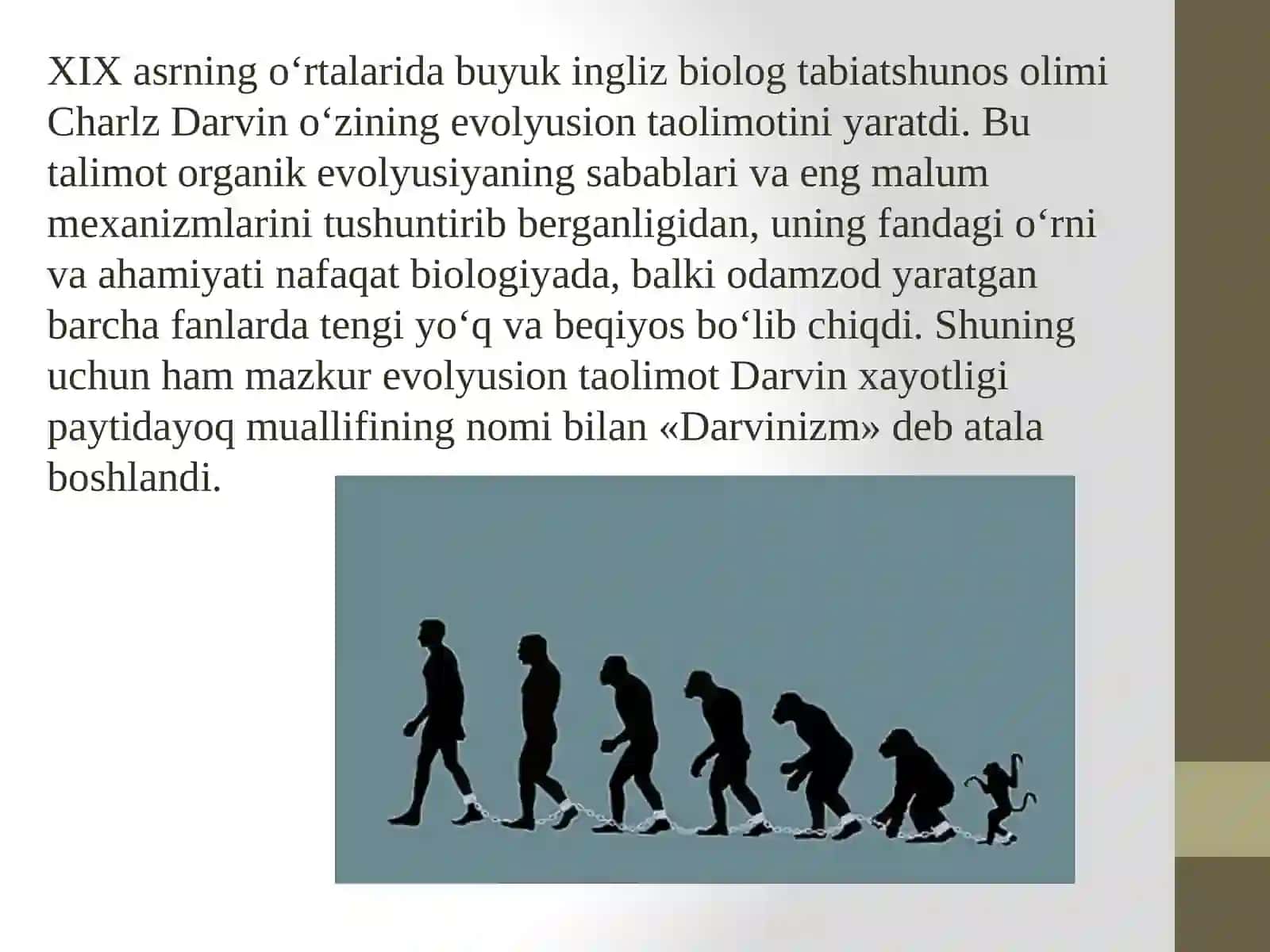 Tarixiy antropologiyada  evolyusionizm nazariyasi 3