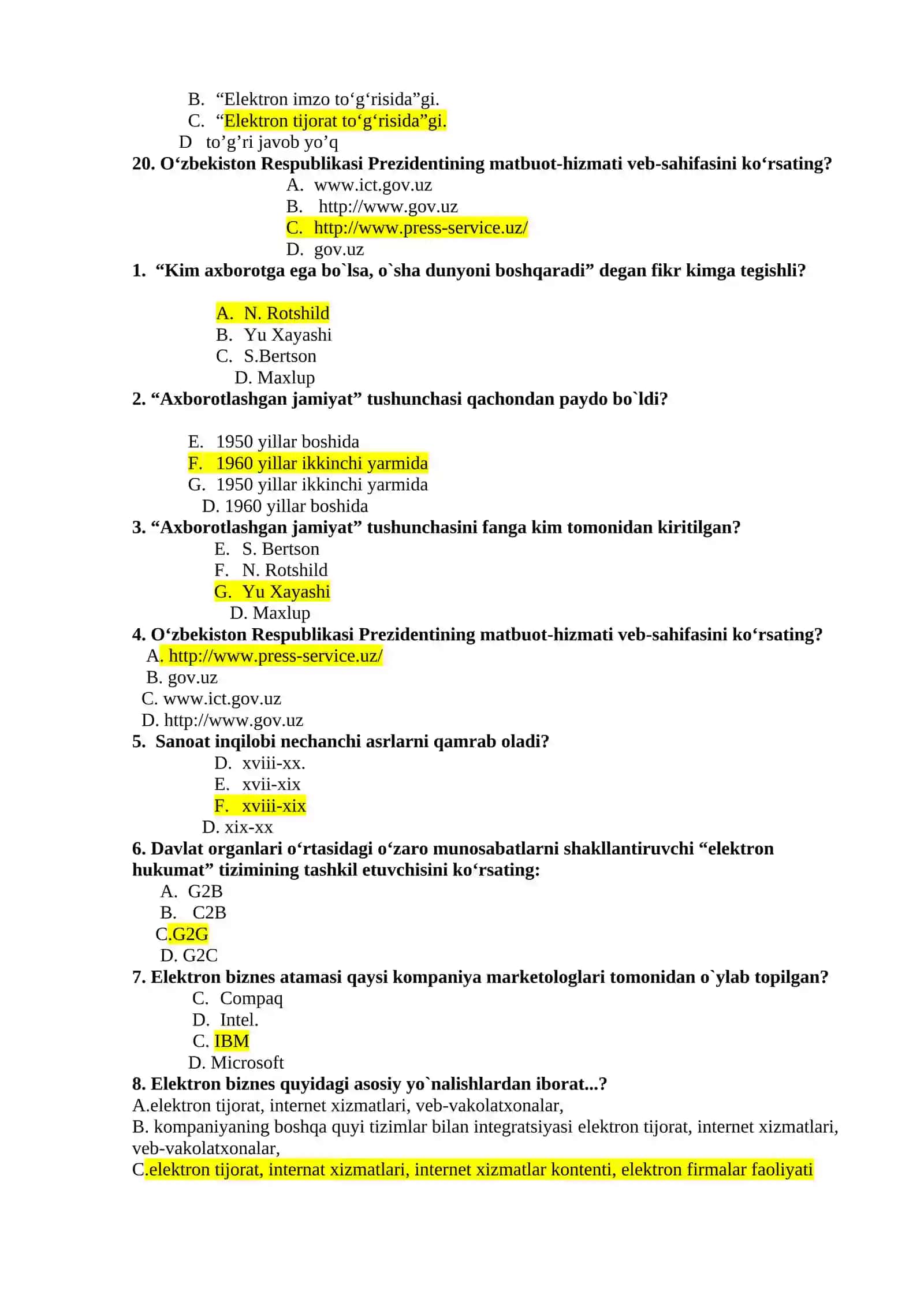 AKT test javoblari 3