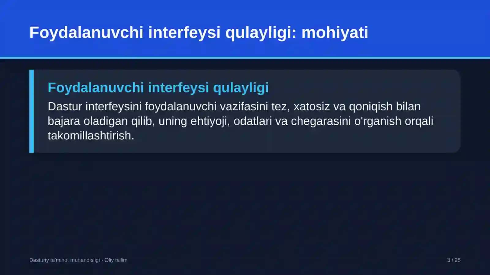 boshqaruv servis kompaniyalarida foydalanuvchi interfeysi qulayligini oshirish 3231 3